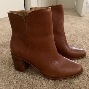 Lucky Brand Cognac Booties